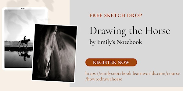 Emily's Sketch Drop FREE Drawing Workshop on the horse