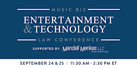 Music Biz Entertainment & Technology Law Conference primary image