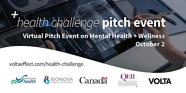 Virtual Health Challenge Pitch Event #2: Mental Health + Wellness