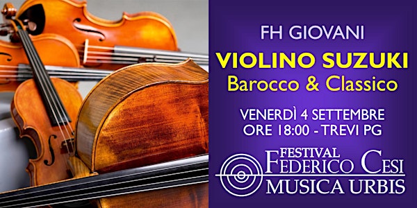 Violino Suzuki: repertorio barocco e classico