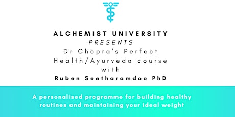 Perfect Health Coaching  course based on the science of Ayurveda and Yoga primary image