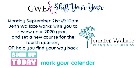 GWEn presents Get Your Plan On 2020 Edition with Jenn Wallace primary image