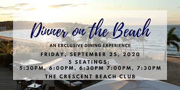 Dinner on the Beach (Friday 9/25)