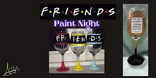 10th Septmber 2025 Friends themed glass painting Boston Pizza, Waterdown primär bild