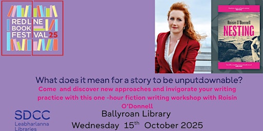 Image principale de Crafting compelling fiction: a one-hour workshop with Roisín O'Donnell