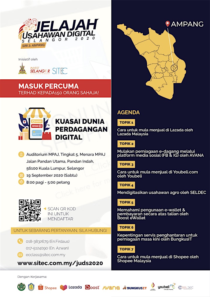 Jelajah Usahawan Digital Selangor 2020 - Siri 3: Ampang, Selangor image