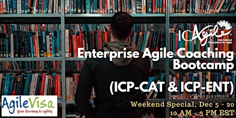 <2 seats left> Enterprise Agile Coaching Bootcamp (ICP-CAT & ICP-ENT) primary image