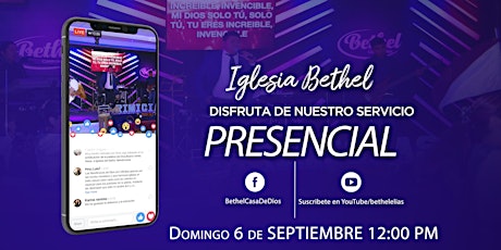 Imagen principal de Servicio Presencial Ministerios Bethel Casa De Dios