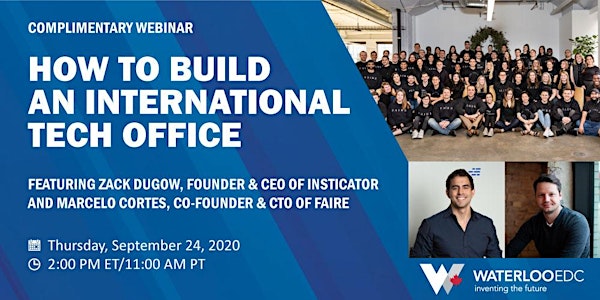 Webinar: How to Build an International Tech Office