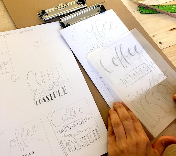 Brush und Hand Lettering Workshop - Zwei Techniken in einem Workshop: Bild