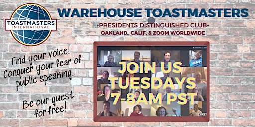 Learn Public Speaking @ Warehouse  Toastmasters Oakland