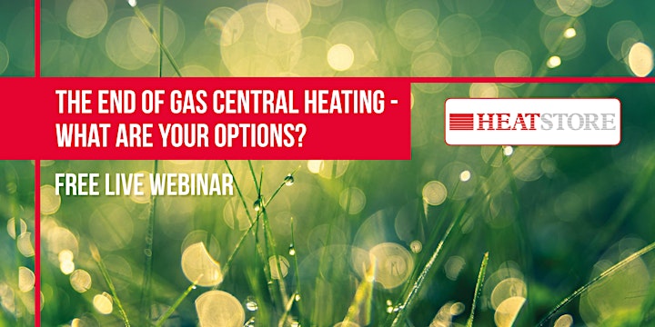 FREE LIVE WEBINAR - The end of gas central heating, what are your options? image