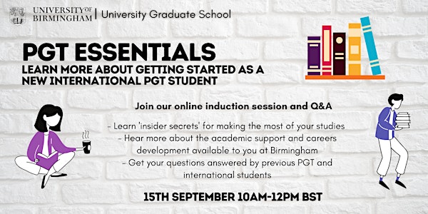 PGT Essentials: Getting Started for International Students