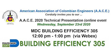 Imagen principal de AACE 2020 (FREE Online Event) MDC Building Efficiency BE 305