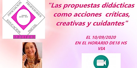 Imagen principal de "Las propuestas didácticas como acciones  críticas, creativas y cuidantes"