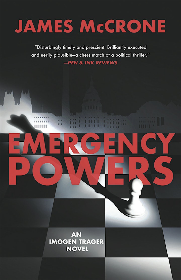 Book Launch: EMERGENCY POWERS by James McCrone image