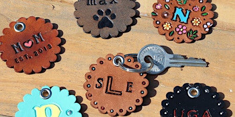 DIY Leathercraft Class - TWO personalized key chains