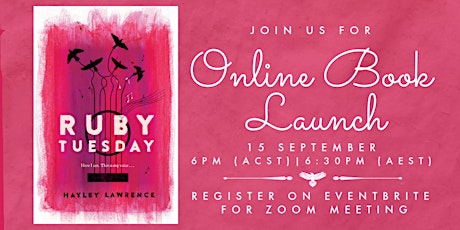 Ruby Tuesday - Online Book Launch primary image