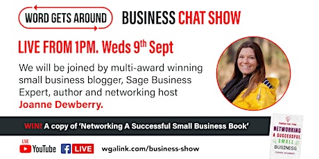 Word Gets Around Business Chat Show: Episode 6 - 9th September 2020 primary image