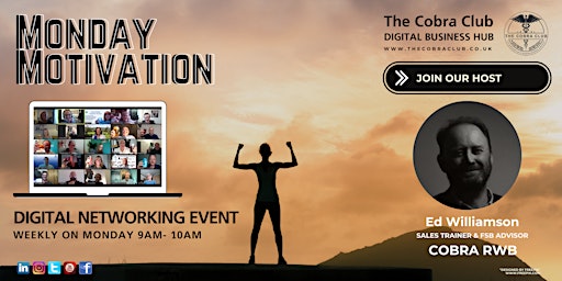 Monday Motivation Online Networking Event - Sales & Collaboration Event primary image