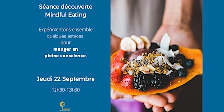 Primaire afbeelding van Séance Découverte Mindful Eating - Via Zoom