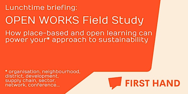 Lunchtime briefing: OPEN WORKS Field Study