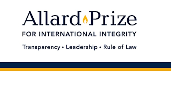 2020 Allard Prize Ceremony
