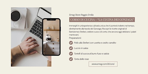 Image principale de Corso di cucina "La cucina dei Gonzaga" - Smeg Store Reggio Emilia