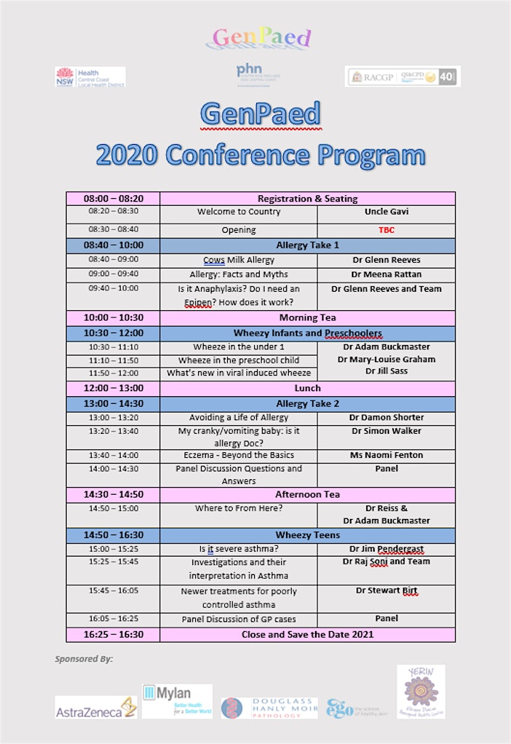 POSTPONED Gen Paed - Paediatric Update 2021 Nurse & Allied Health image