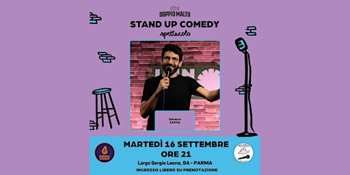 Image principale de 16.09 Salvatore Zappia @Doppio Malto Parma (Ingresso gratuito)