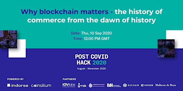 Why blockchain matters - the history of commerce from the dawn of history