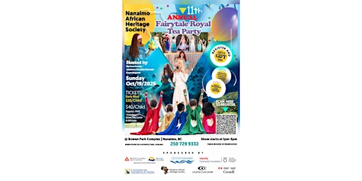 Image principale de Nanaimo African Heritage Society - 11th Annual Fairytale Royal Tea Party