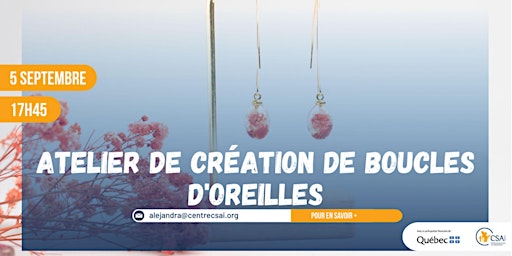 Image principale de Atelier de boucles d'oreilles