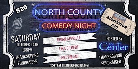 North County Comedy Night LIVESTREAM - Thanksgiving Fundraiser