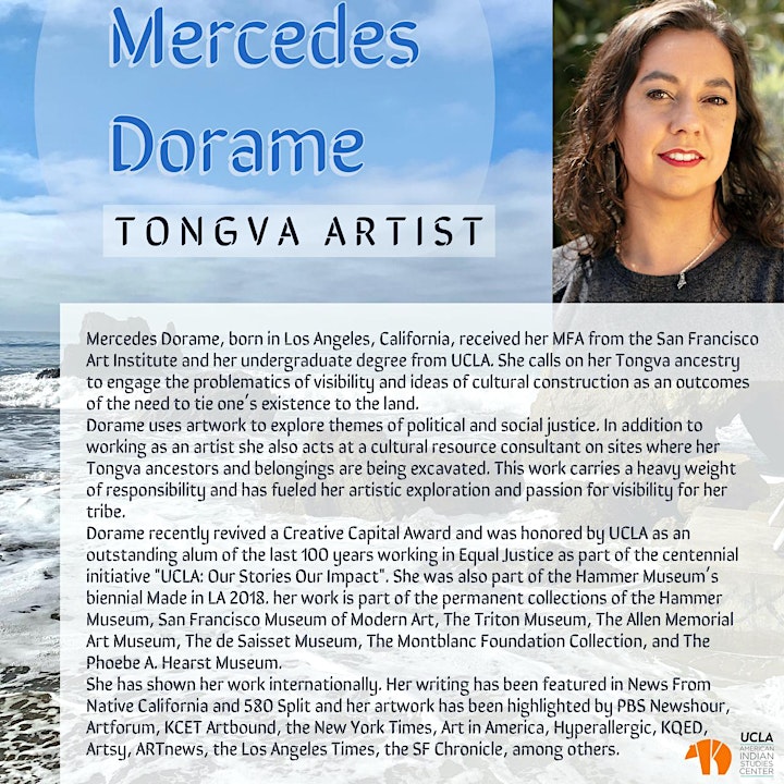 Artist Talk with Tongva Artists' Mercedes Dorame and River Tikwi Garza image