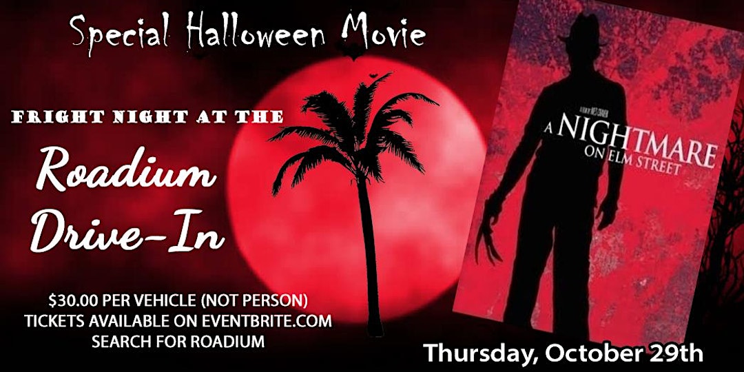 A Nightmare on Elm Street Drive-In Movie at the Roadium in Torrance - Los Angeles Best Things to Do With Kids List for Halloween 2020!