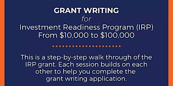 Investment Readiness Grant Writing Working Group