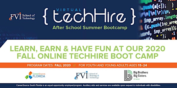 TechHire After School Fall Bootcamp 2020