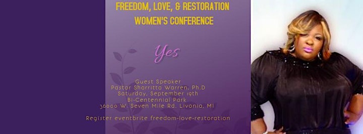 
		Freedom, Love, and Restoration Women's Conference image
