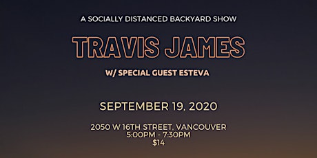 Travis James w/ special guest Esteva primary image