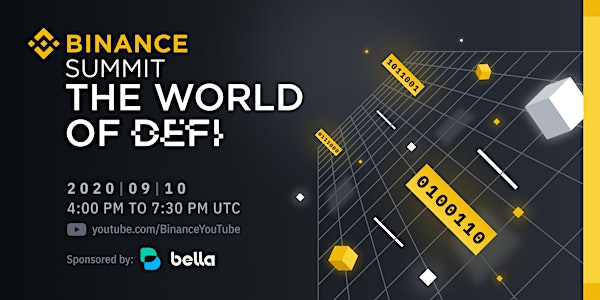 Binance Summit: “The World of DeFi”