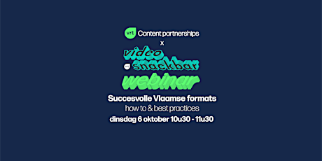 Primaire afbeelding van Succesvolle Vlaamse formats: how to & best practices