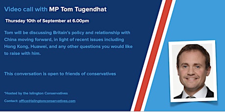 Zoom call with MP Tom Tugendhat primary image