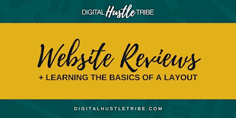 Website Reviews + Learn The Basics Of A Page Layout