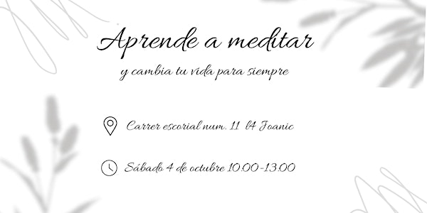 Aprende a meditar
