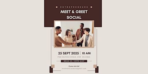 Image principale de Entrepreneur Meet & Greet Social