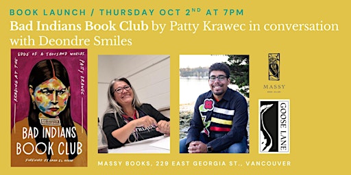Image principale de Bad Indians Book Club by Patty Krawec in conversation with Deondre Smiles