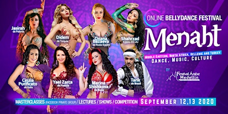 Imagen principal de Festival Online de Danza Arabe Menaht!
