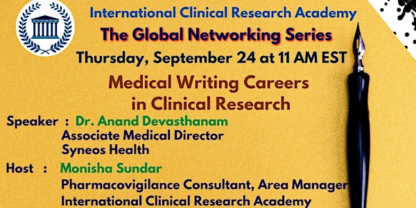 Medical Writing Careers in Clinical Research