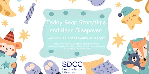 Image principale de Teddy Bear Sleepover at your library!